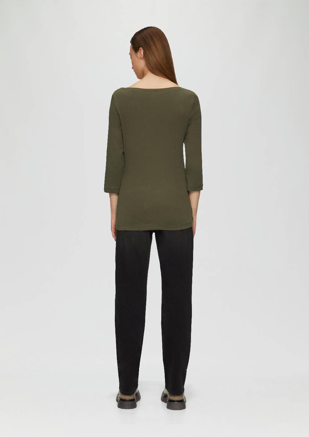 s.Oliver T-Shirt mit 3/4-Arm und U-Boot Ausschnitt Letzte 2 Tage