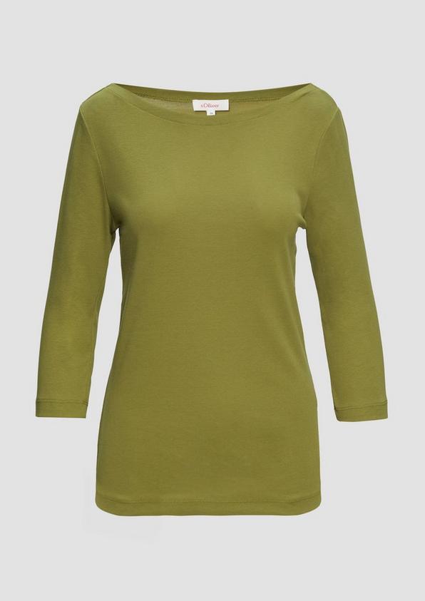 s.Oliver T-Shirt mit 3/4-Arm und U-Boot Ausschnitt Letzter Tag