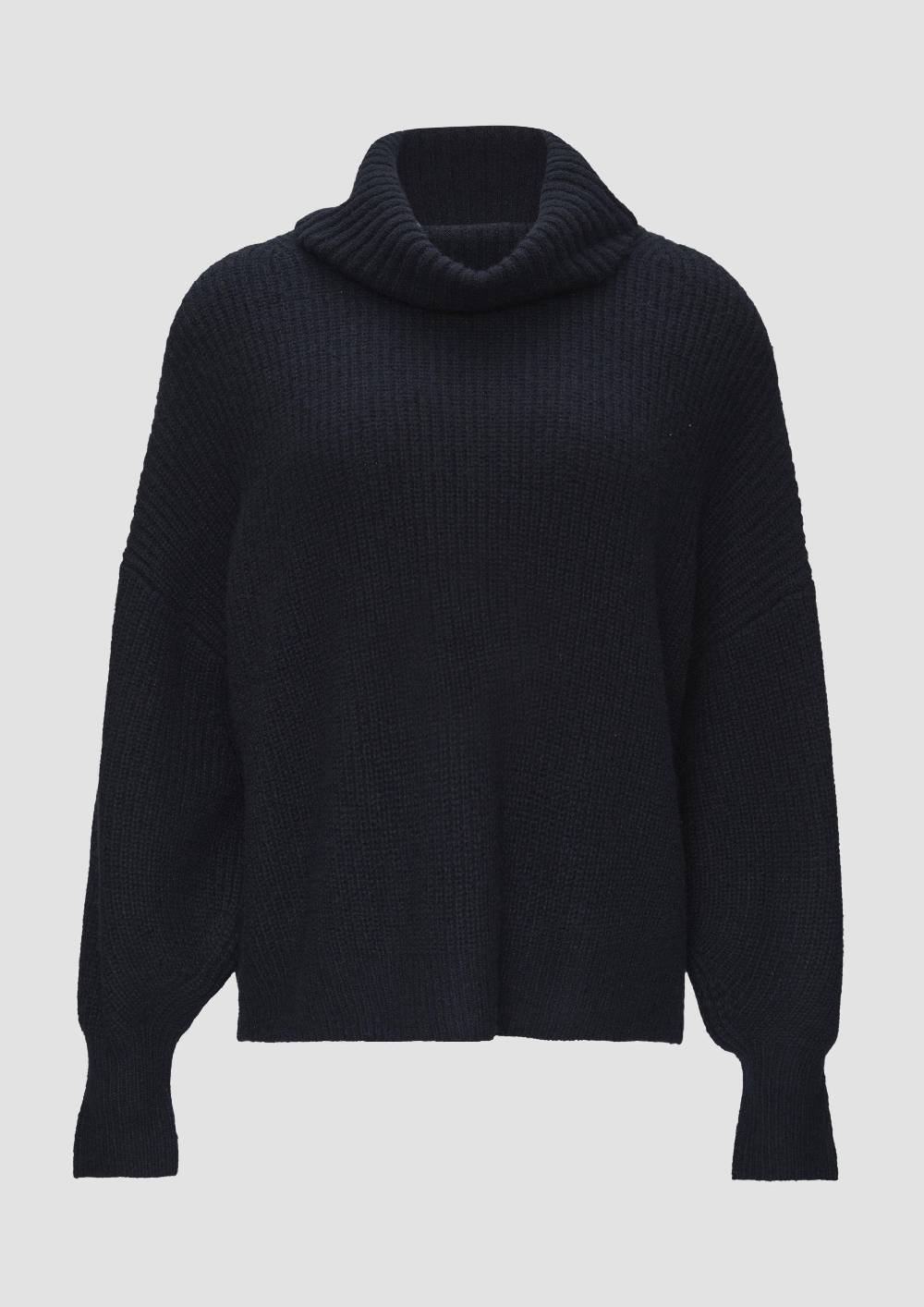 s.Oliver Oversized Rollkragenpullover mit weiten Ärmeln Sonderangebot der Fabrik