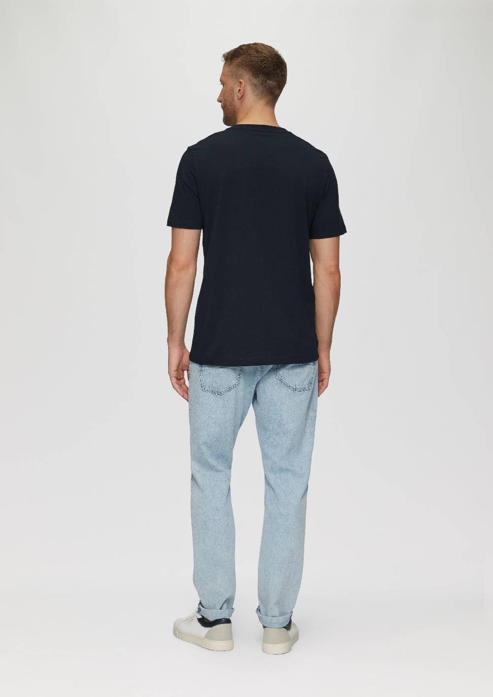 s.Oliver T-Shirt mit Logo-Motiven aus reiner Baumwolle 50% Rabatt mit kostenlosem Versand