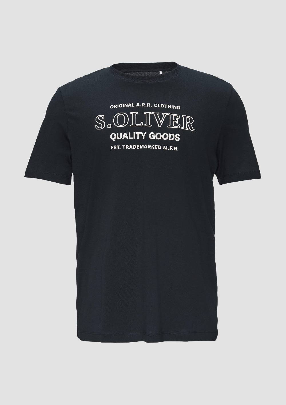 s.Oliver T-Shirt mit Logo-Motiven aus reiner Baumwolle 50% Rabatt mit kostenlosem Versand