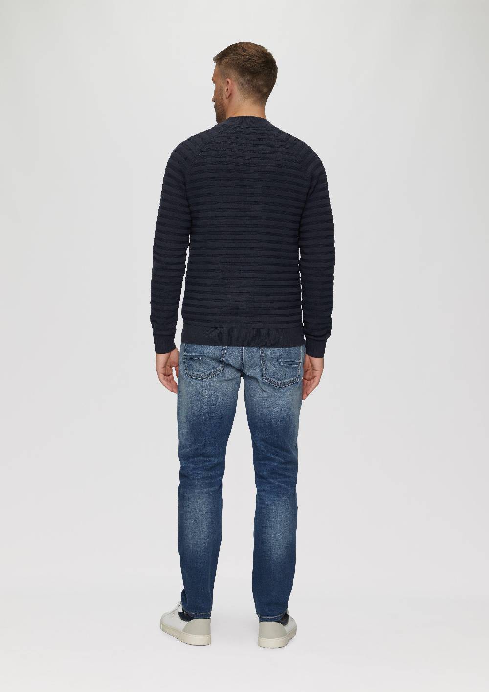 s.Oliver Strickjacke mit Strukturstreifen Fabrikladen
