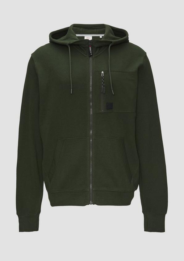 s.Oliver Weiche Sweatshirt-Jacke mit Kapuze Speichern exportieren