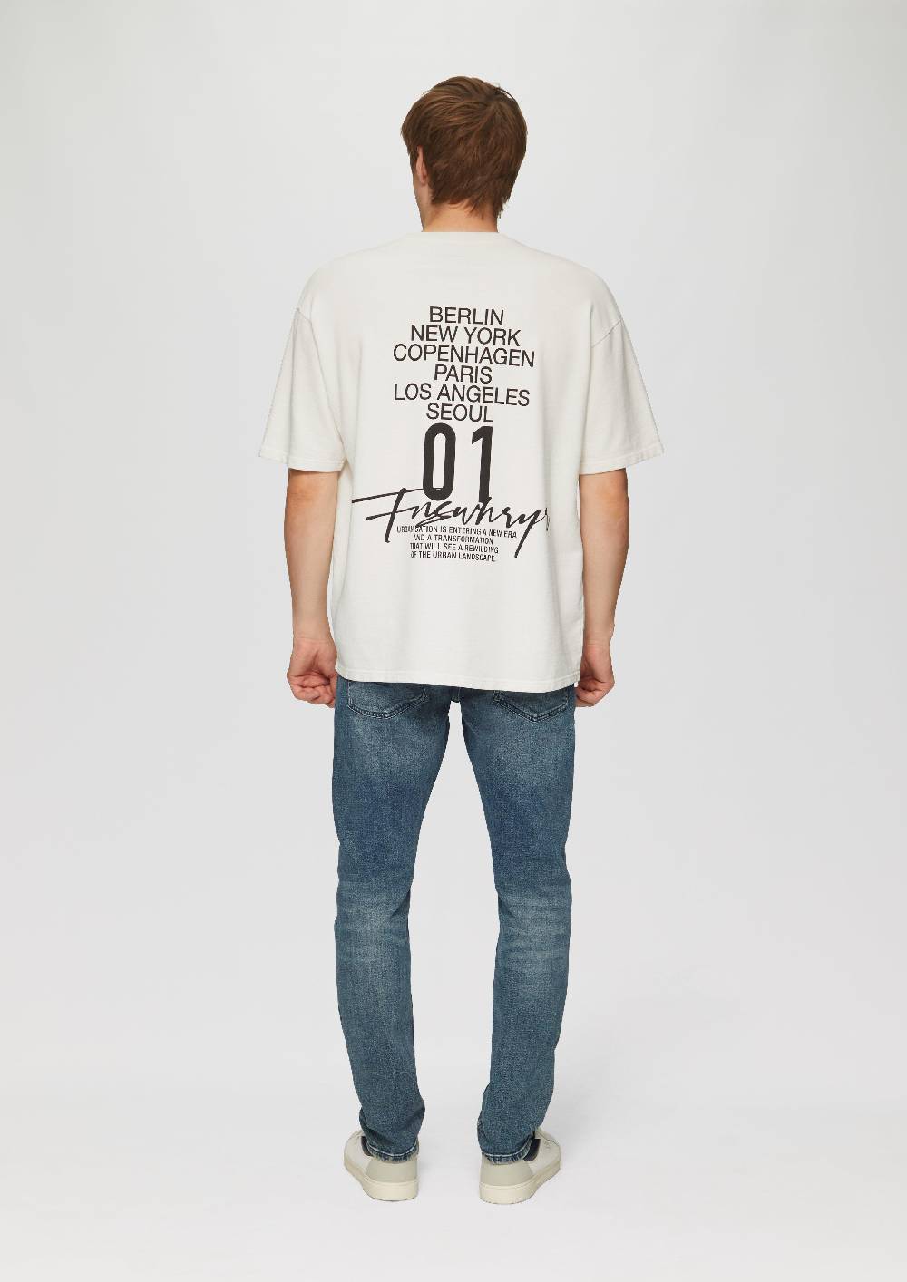 s.Oliver Sweatshirt im Loose Fit mit Front- und Rückenprint Black Friday Preise
