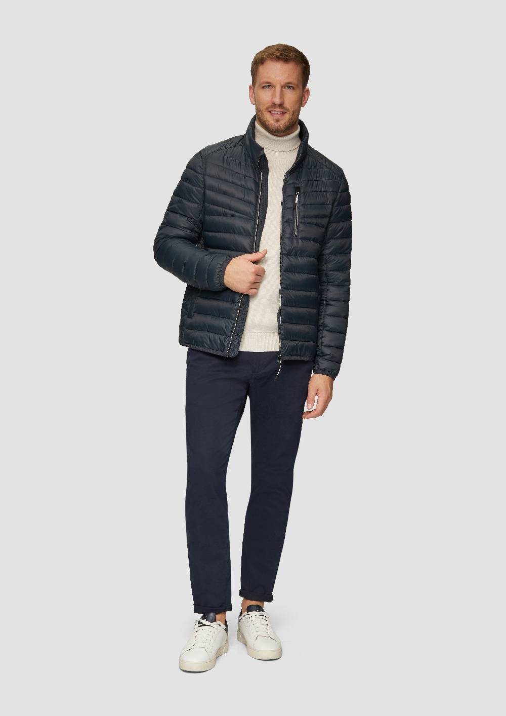 s.Oliver Leicht wattierte Steppjacke aus recyceltem Polyester Schlussverkauf