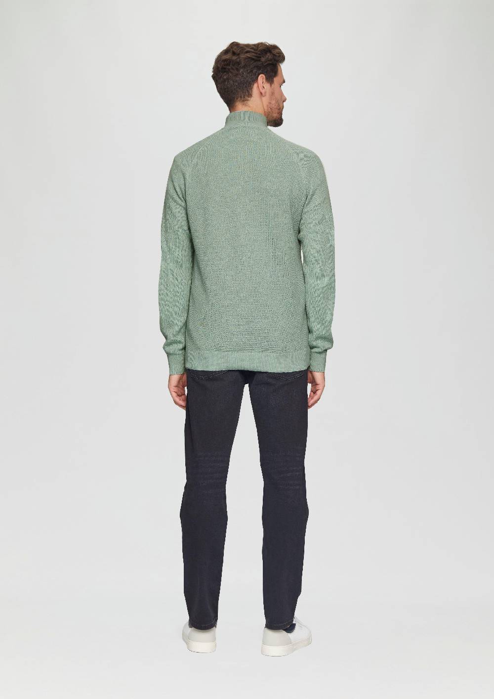 s.Oliver Strickpullover mit Troyer-Kragen und Strukturmix Meist gekauft