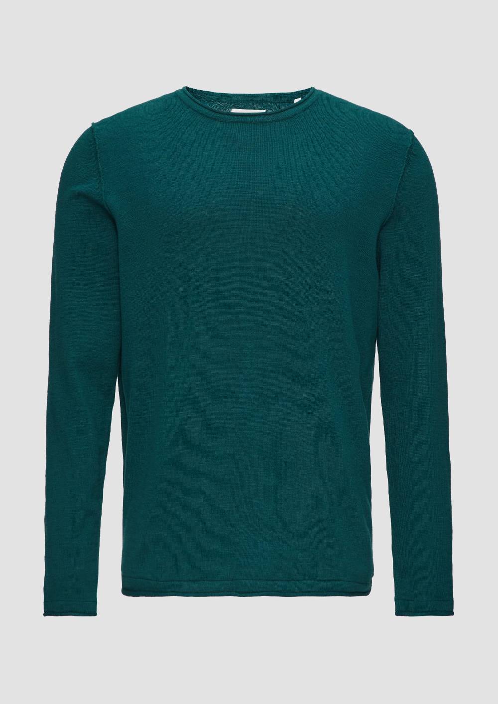 s.Oliver Strickpullover mit Flammgarnstruktur und Rollsaum-Details Fabrik Onlineshop