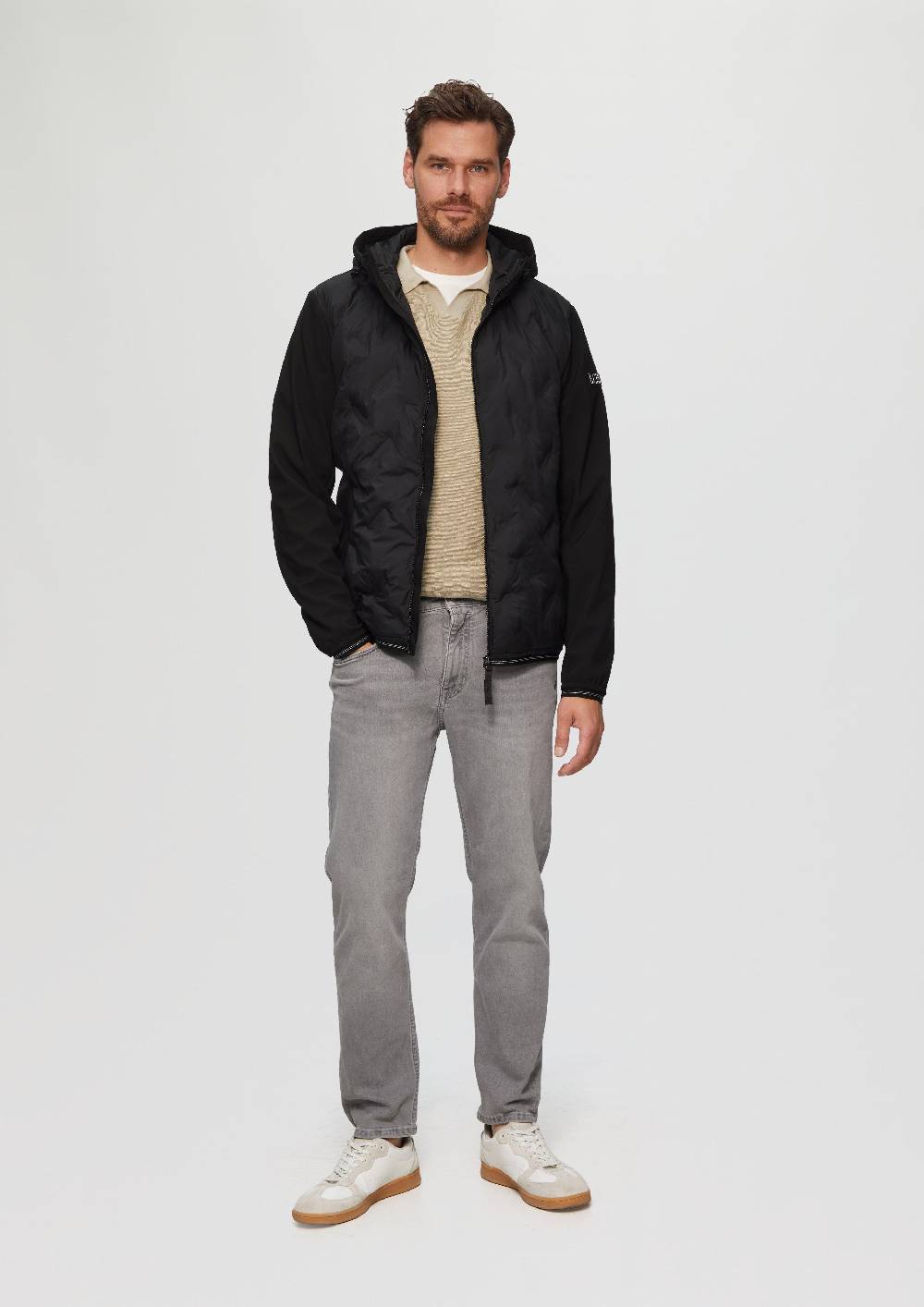 s.Oliver Leichte Steppjacke im Fabricmix Großer Ausverkauf