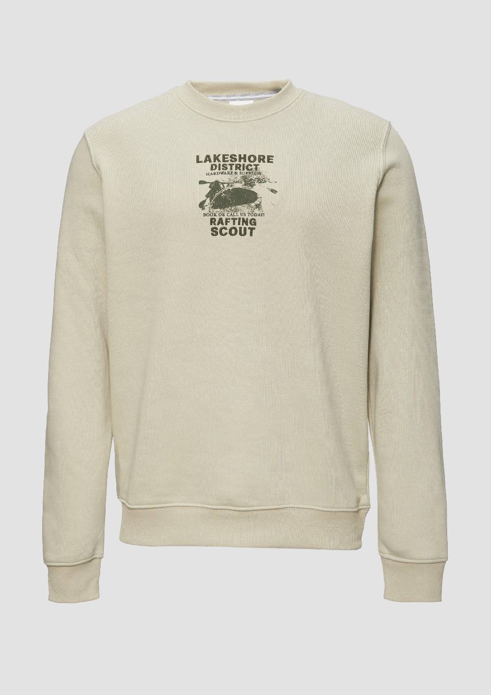 s.Oliver Sweatshirt mit Stickerei aus weichem Baumwollmix Saisonschlussverkauf