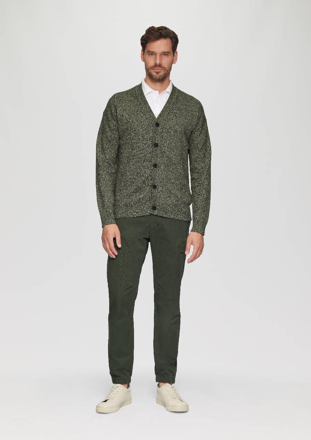 s.Oliver Strickcardigan mit V-Ausschnitt in Bicolor-Optik Black Friday