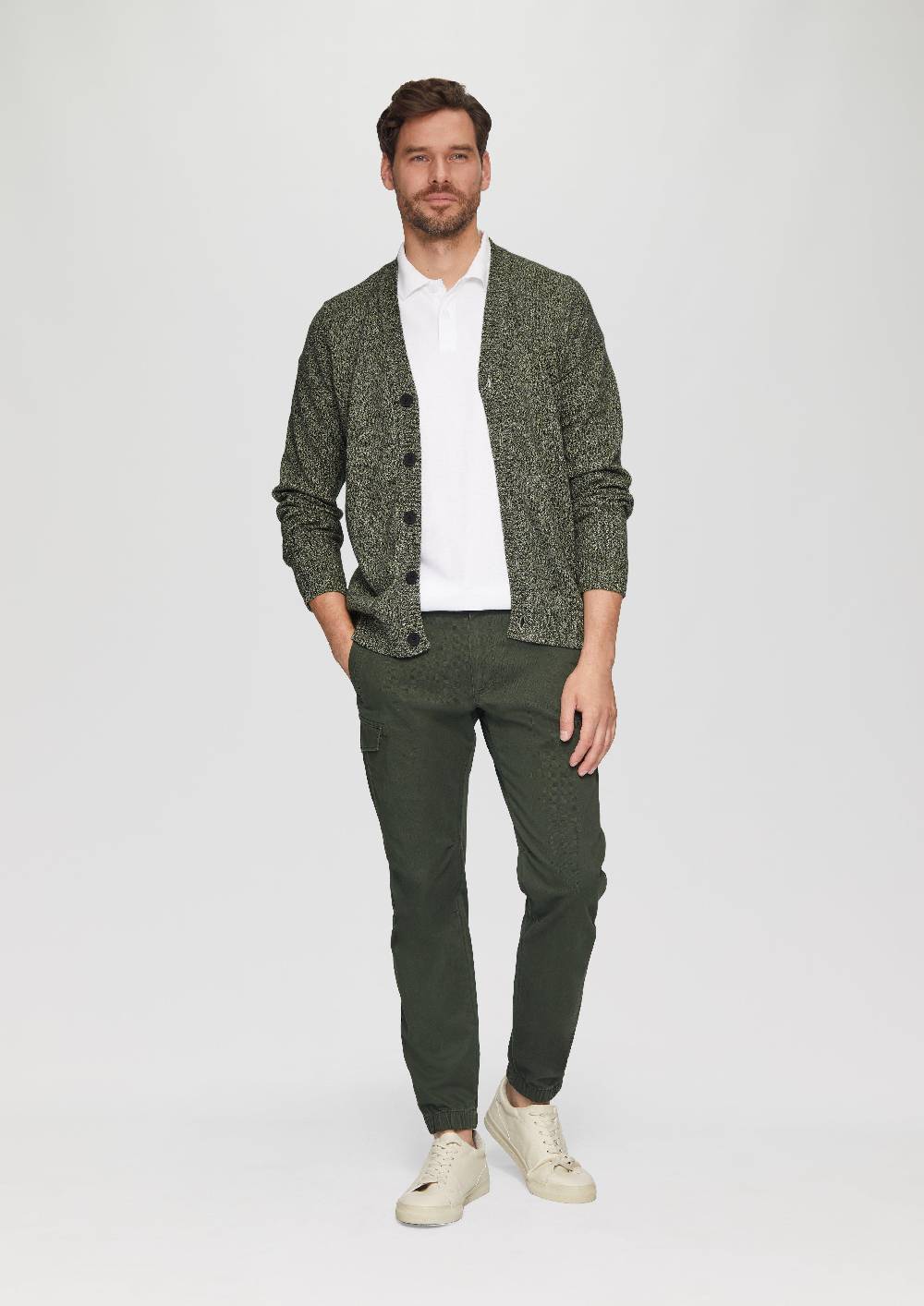 s.Oliver Strickcardigan mit V-Ausschnitt in Bicolor-Optik Black Friday