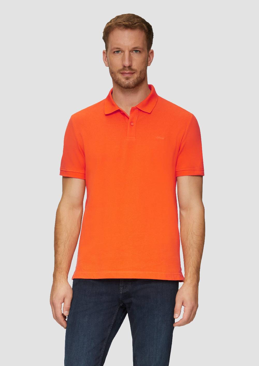 s.Oliver Poloshirt aus Baumwollpiqué Valentinstagsangebot