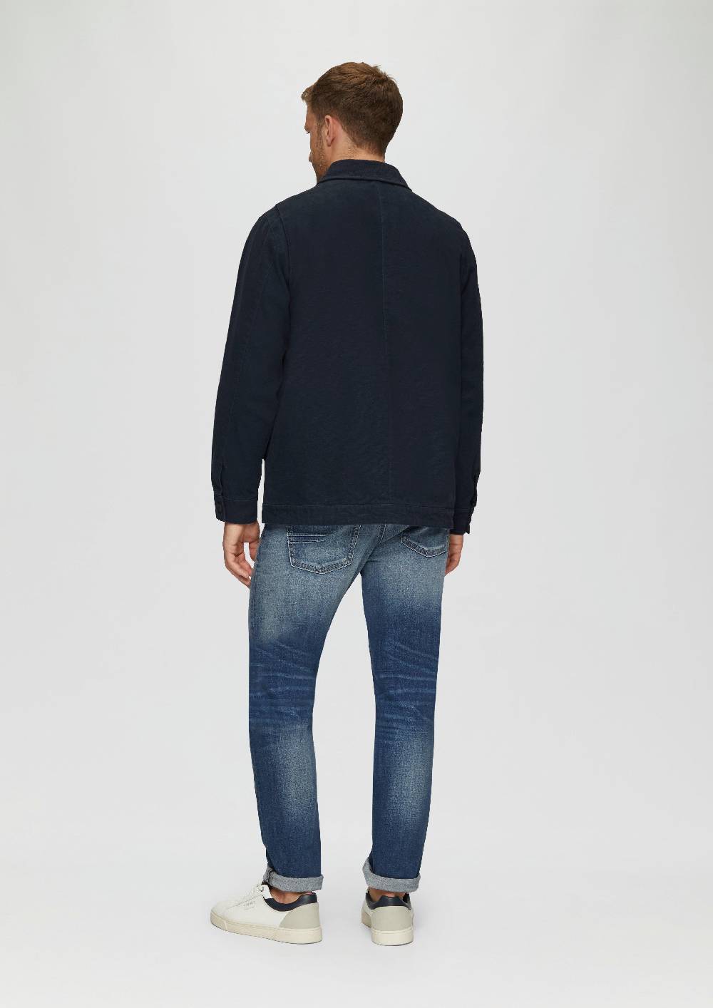 s.Oliver Canvas-Jacke mit Cordkragen Heißer Verkauf