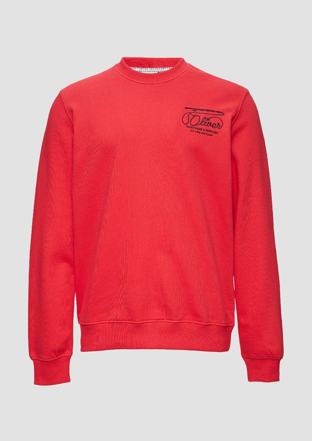 s.Oliver Sweatshirt mit Stickerei aus weichem Baumwollmix Exklusive Angebote