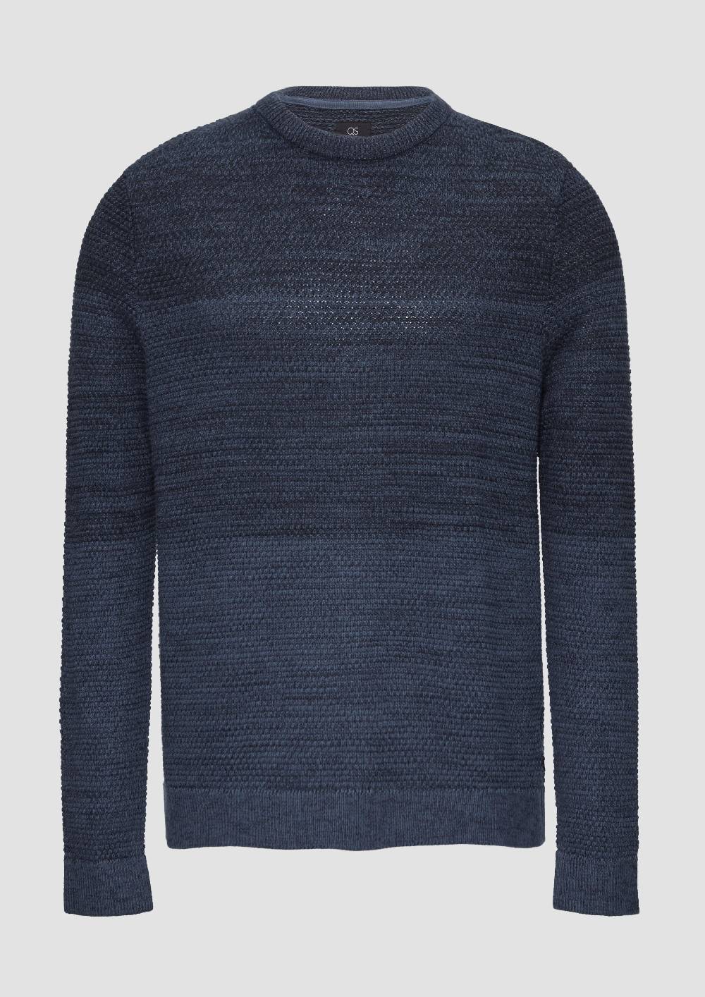 s.Oliver Strickpullover in melierter Streifenoptik Blitzangebot