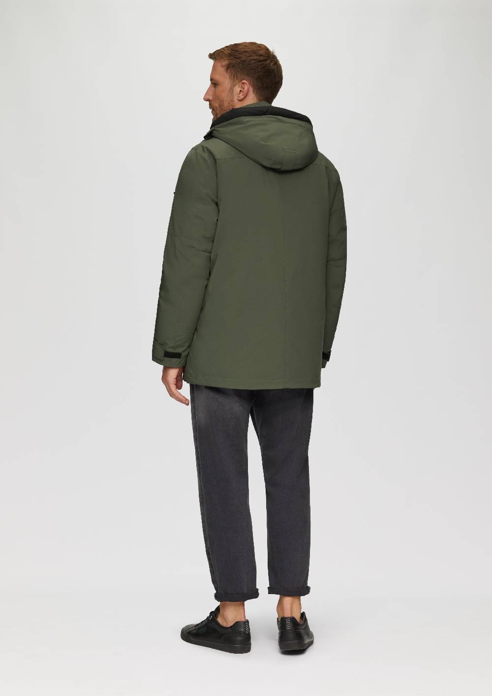 s.Oliver Wasserabweisender Parka mit abnehmbarer Kapuze und weichem Griff Sonderangebote