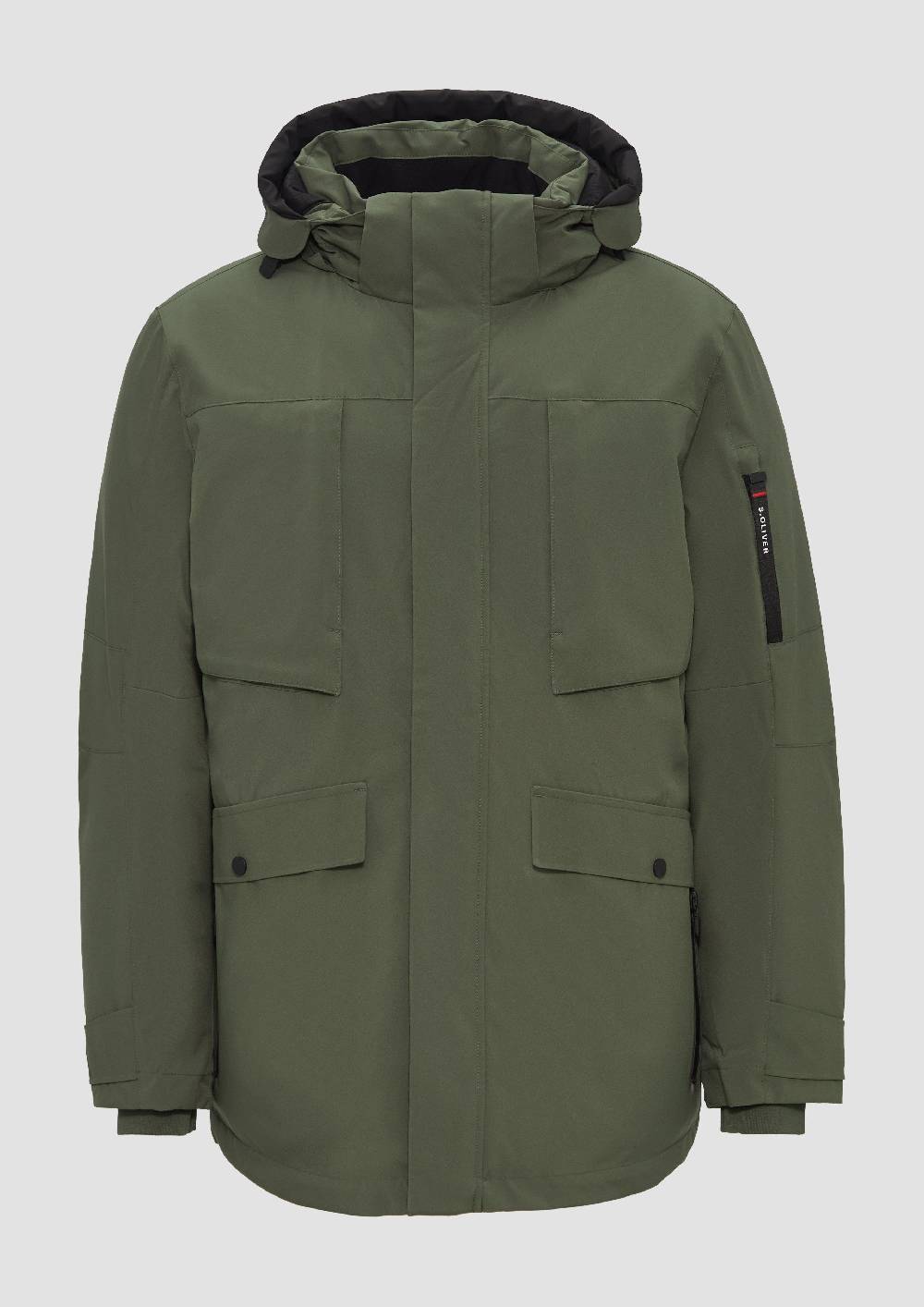 s.Oliver Wasserabweisender Parka mit abnehmbarer Kapuze und weichem Griff Sonderangebote