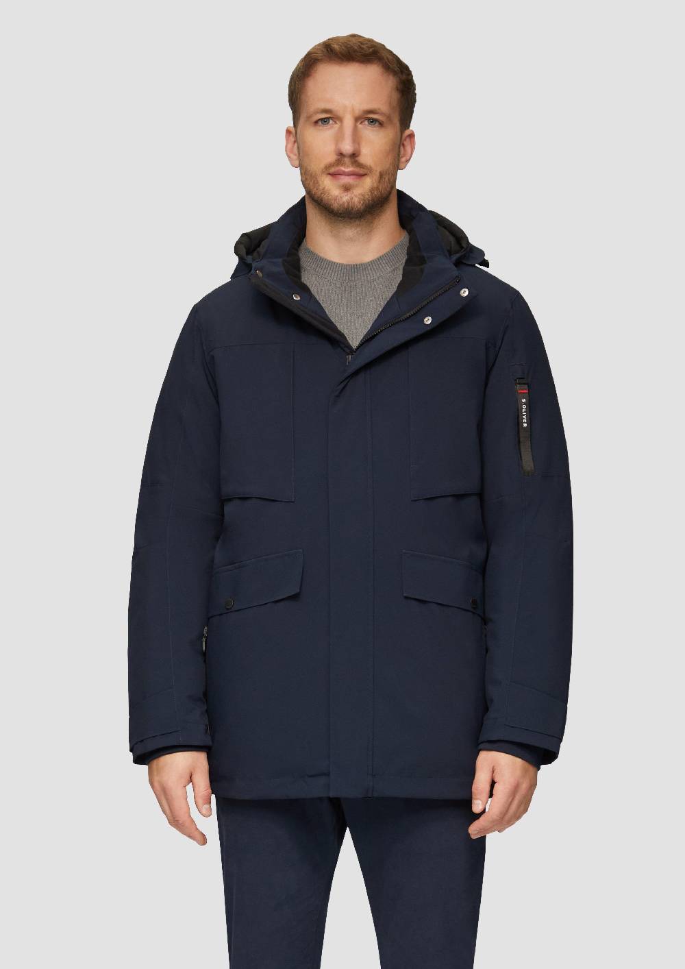 s.Oliver Wasserabweisender Parka mit abnehmbarer Kapuze und weichem Griff Riesige Ersparnisse