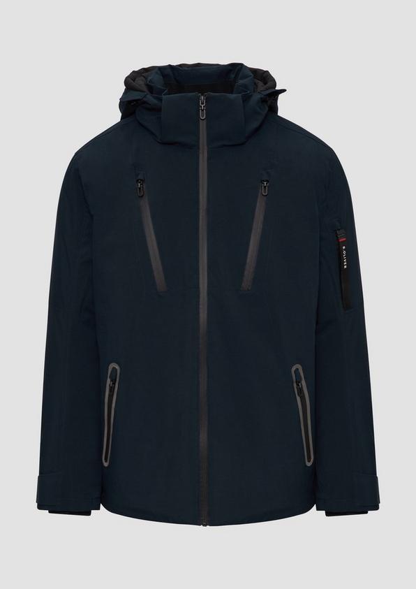 s.Oliver Wasserabweisende Jacke mit Kapuze und Zip-Details VIP-Rabatte