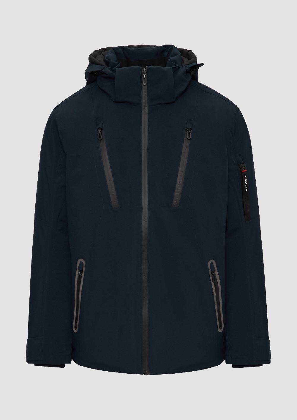 s.Oliver Wasserabweisende Jacke mit Kapuze und Zip-Details VIP-Rabatte