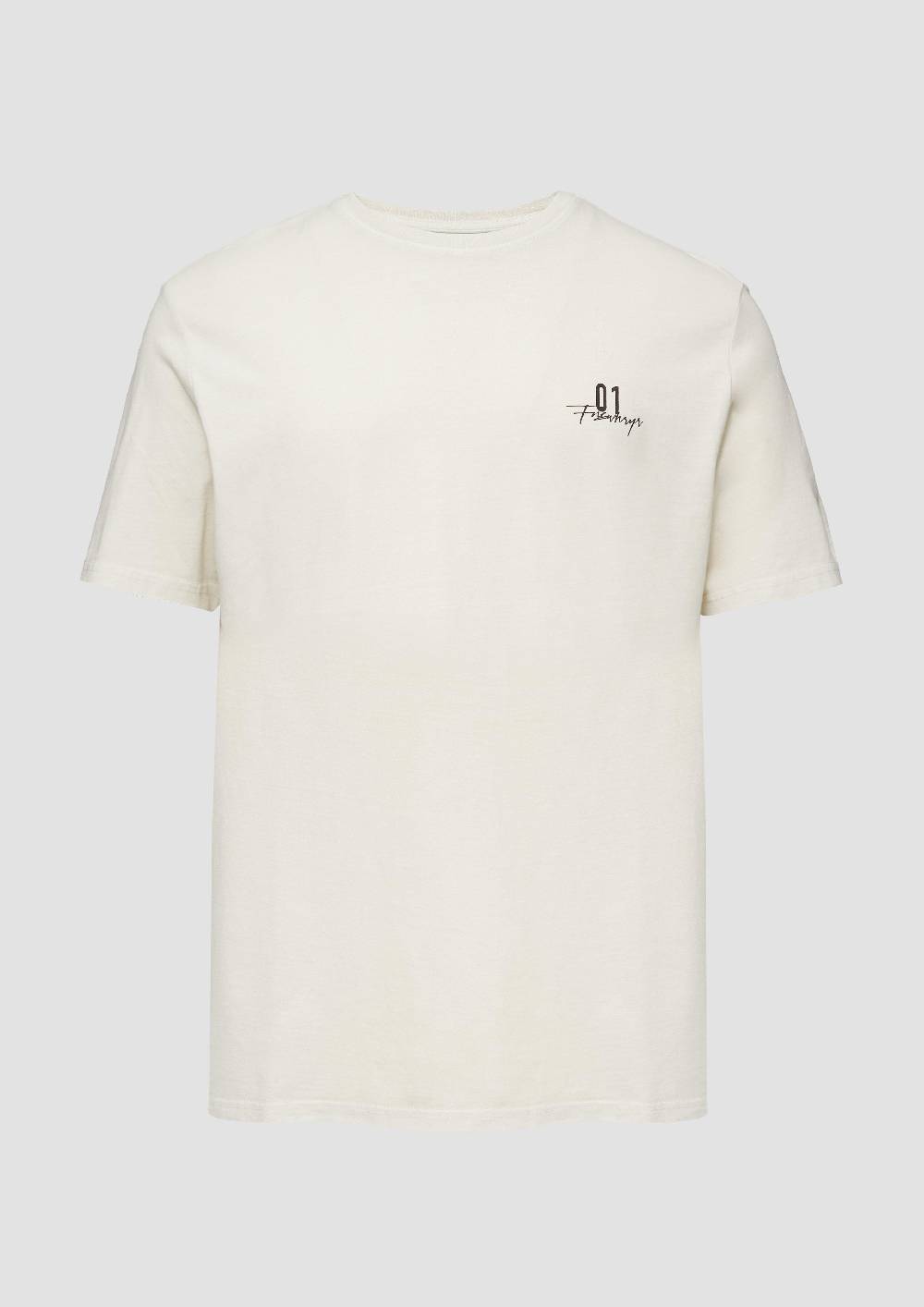 s.Oliver Gewaschenes T-Shirt mit Front- und Rückenprint Super Sparpreis