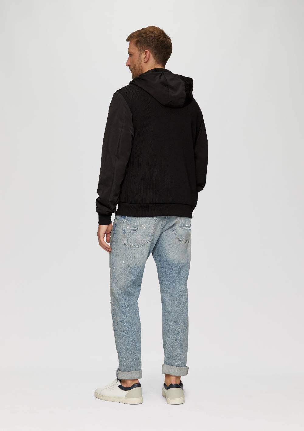 s.Oliver Jacke mit innovativem Materialmix und Kapuze Wochenangebot