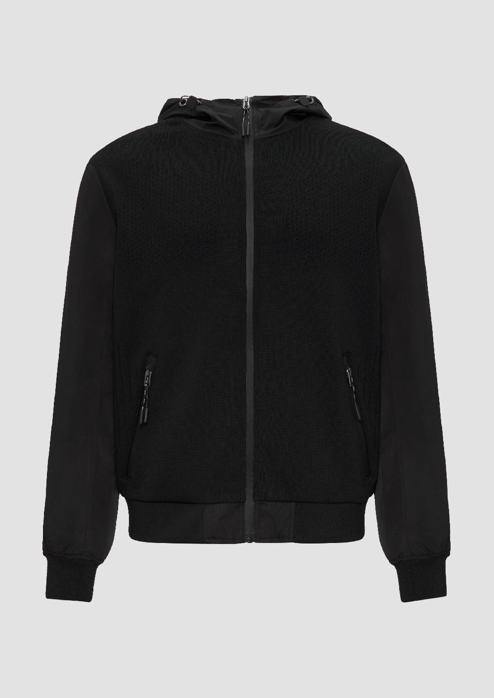 s.Oliver Jacke mit innovativem Materialmix und Kapuze Wochenangebot