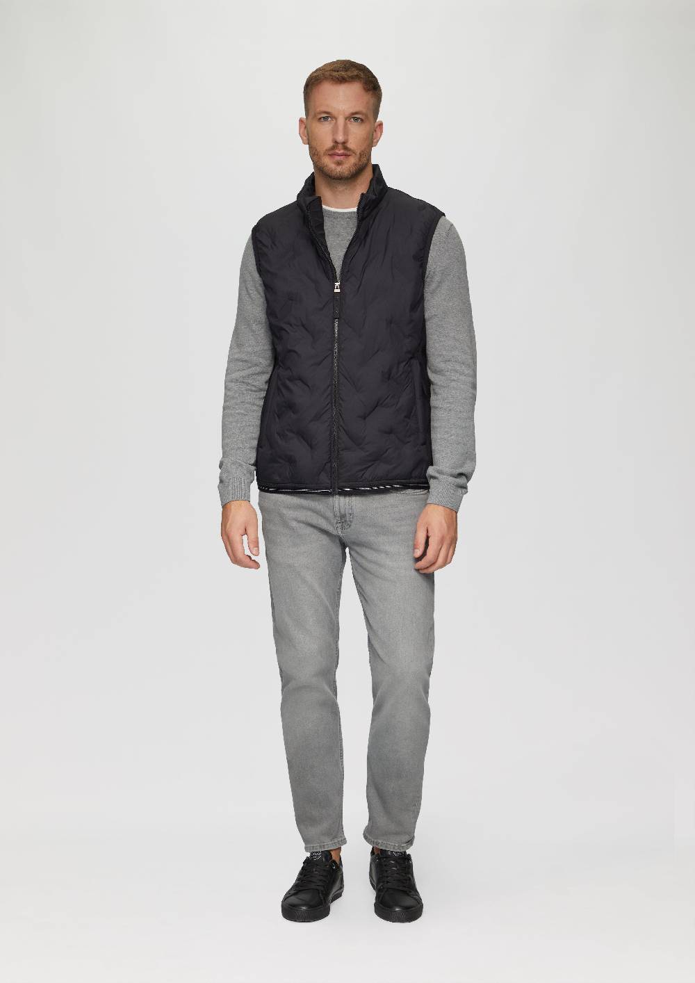 s.Oliver Outdoor-Weste im Fabricmix Neueste Stile