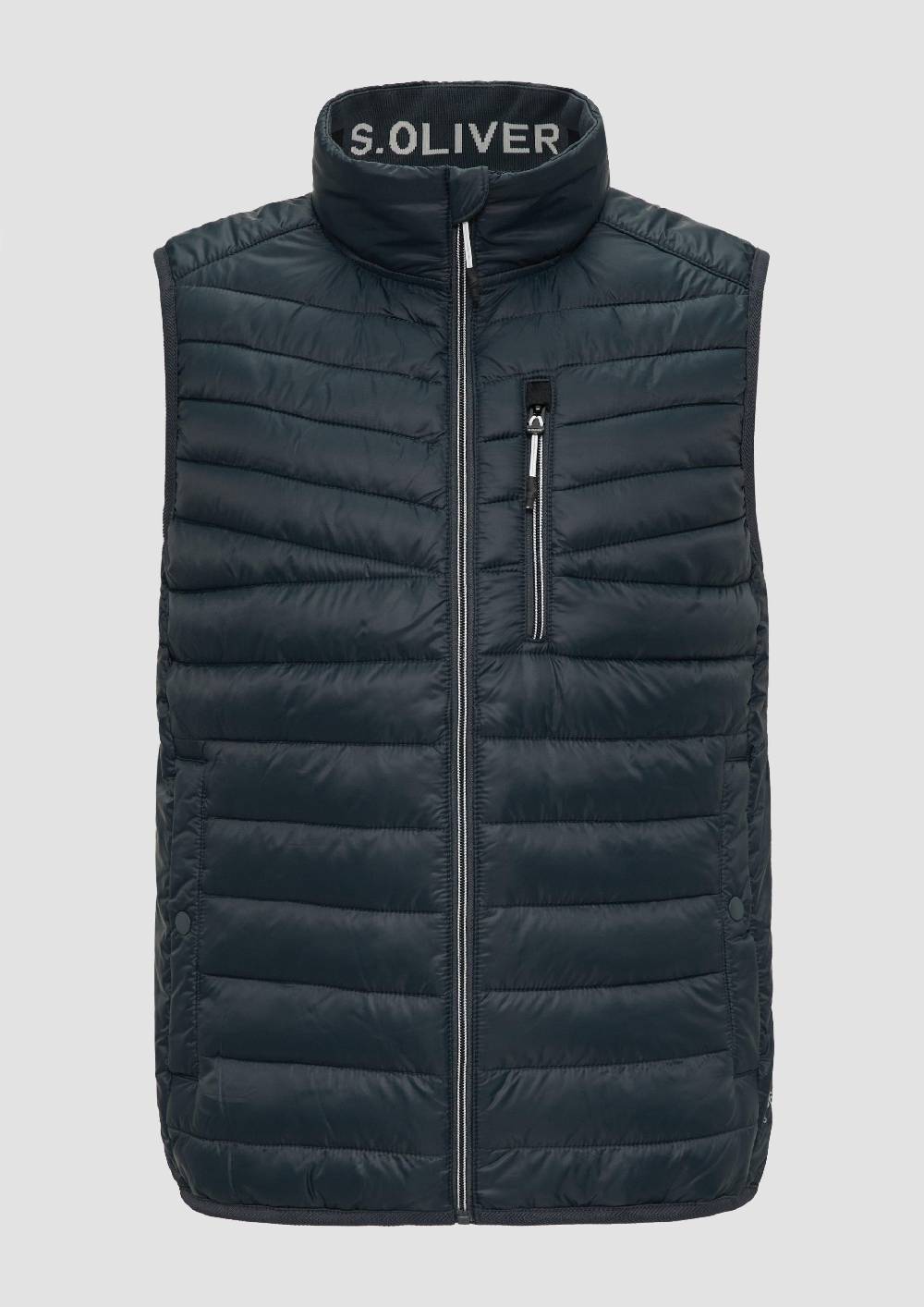 s.Oliver Leicht wattierte Steppweste aus recyceltem Polyester Bis zu 50% Rabatt