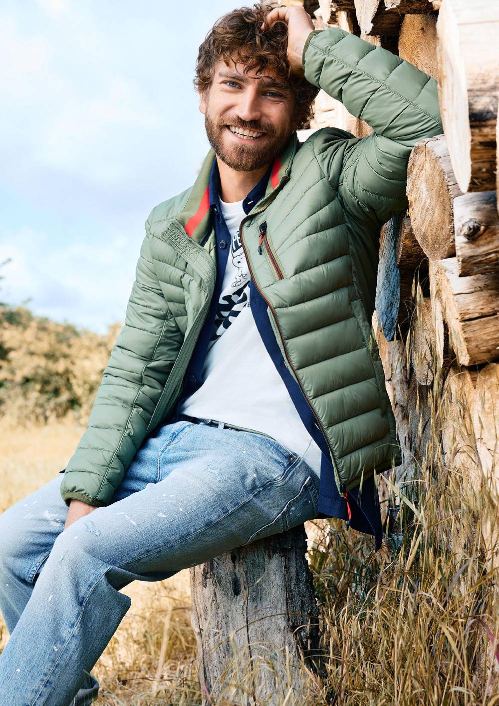 s.Oliver Leicht wattierte Steppjacke aus recyceltem Polyester Bis zu 65% Rabatt