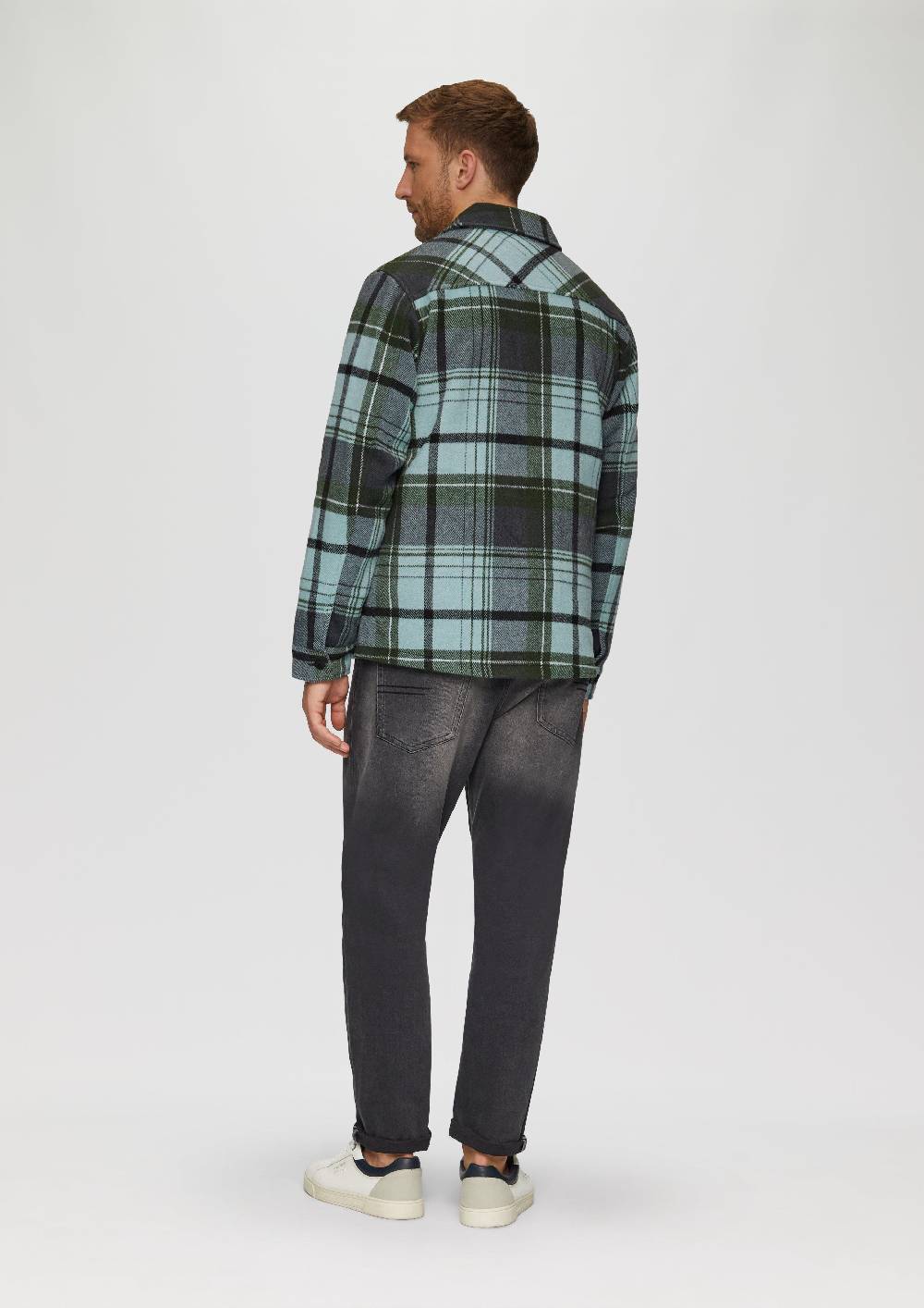 s.Oliver Kariertes Overshirt mit Brusttasche und Innenfutter Riesige Rabatte