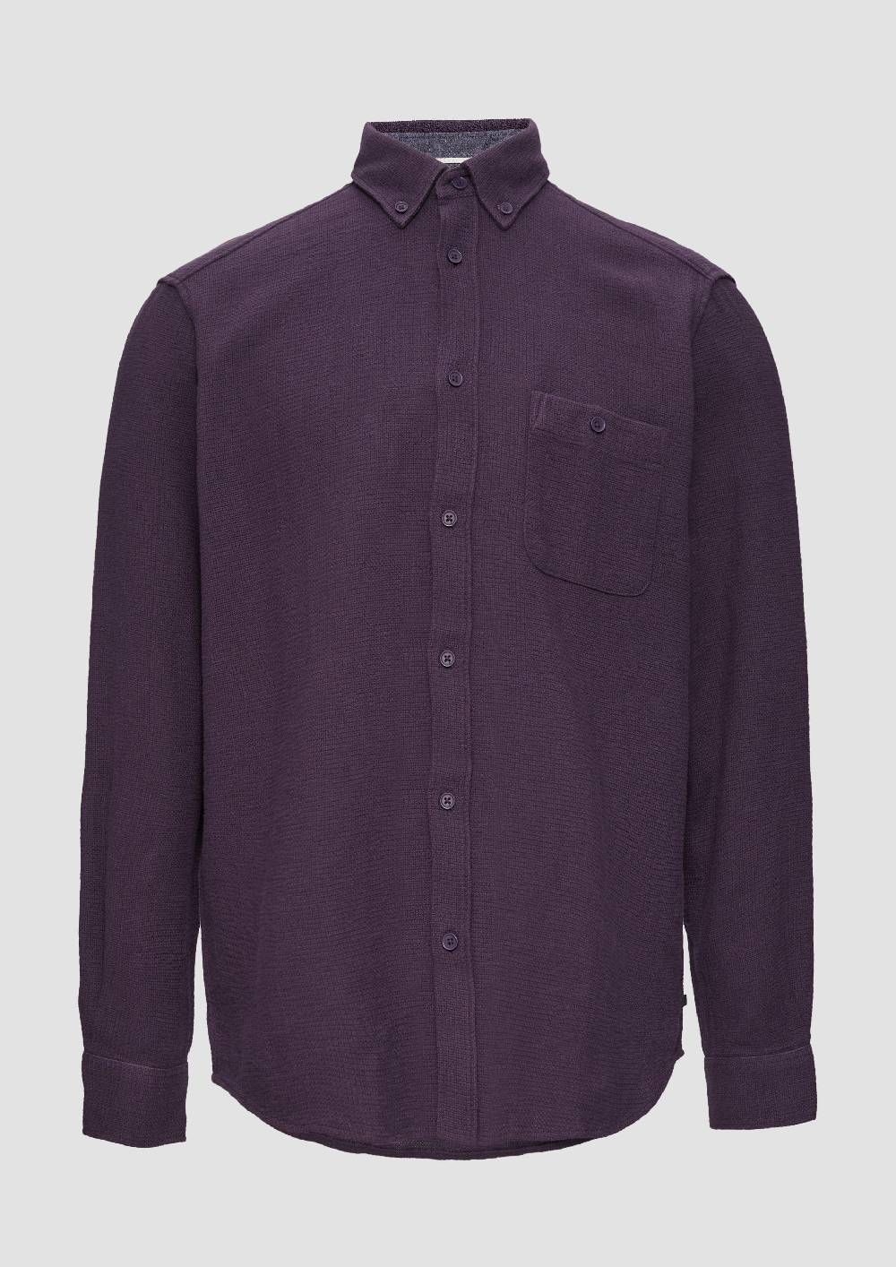 s.Oliver Regular Fit: Button-down-Hemd aus Strukturware Kostenloser Versand international
