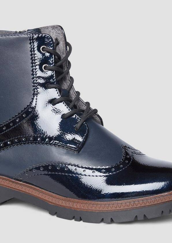 s.Oliver Stiefel mit Schnürung und Reißverschluss Versandkostenfrei