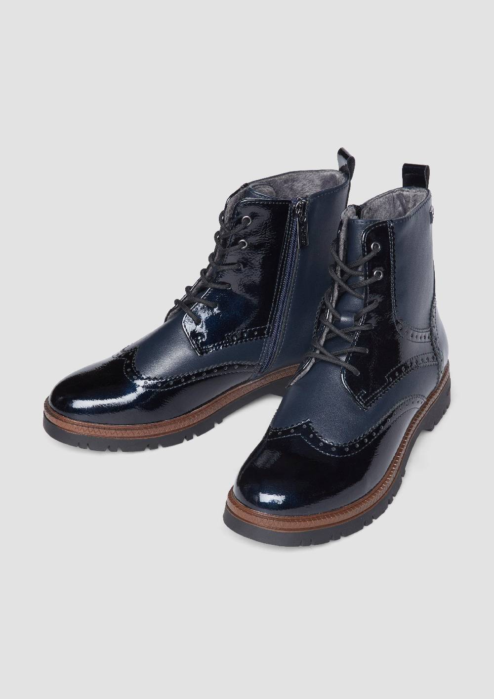 s.Oliver Stiefel mit Schnürung und Reißverschluss Versandkostenfrei