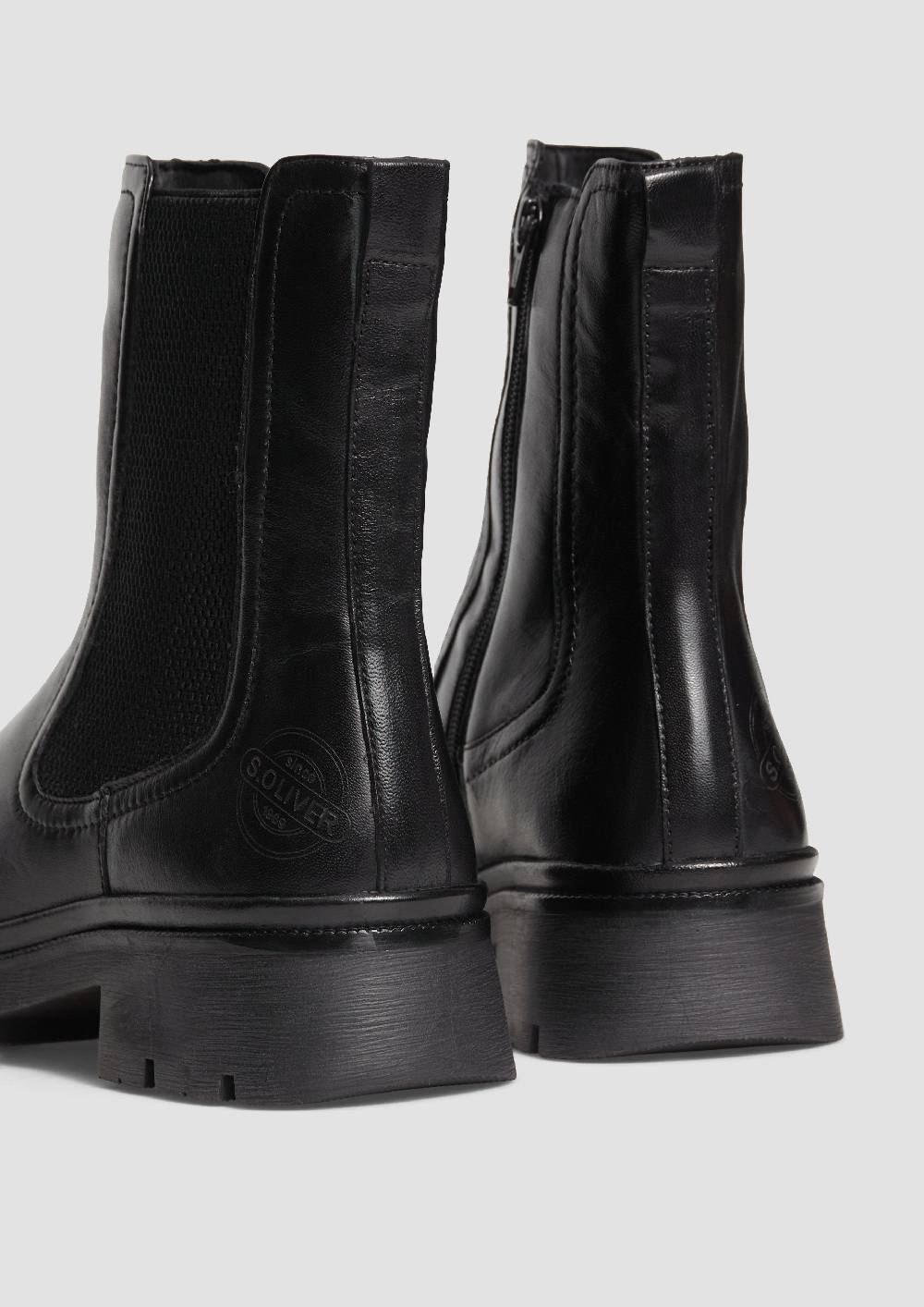 s.Oliver Chelsea Boots aus Schafsleder Zeitlich begrenztes Angebot