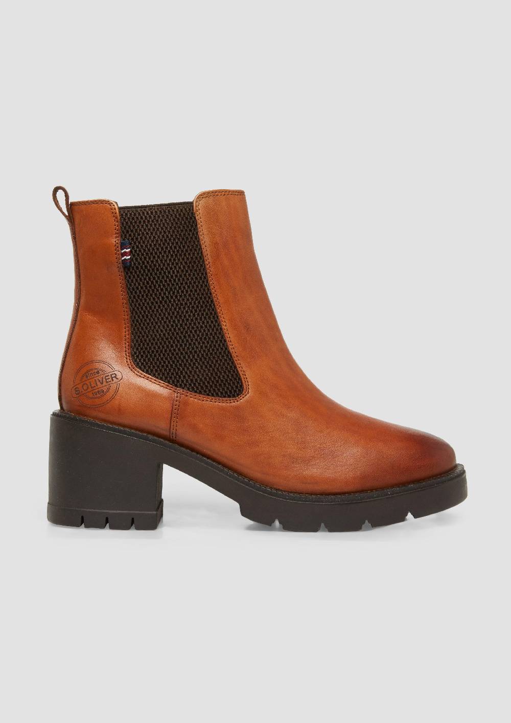 s.Oliver Chelsea-Boots aus Leder Kauf eins, bekomm eins gratis