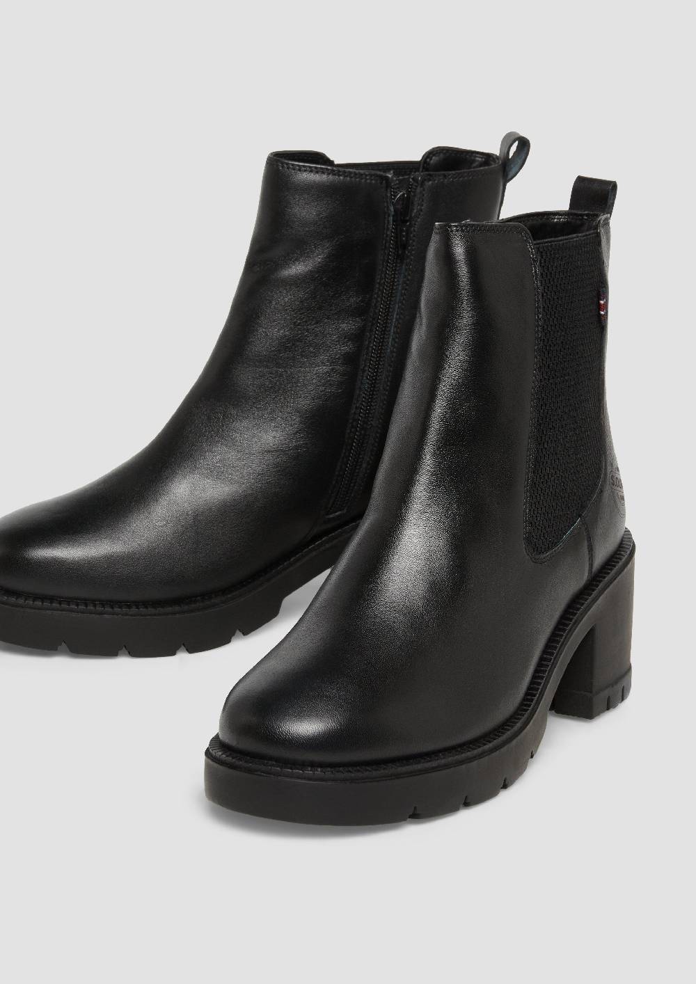 s.Oliver Chelsea-Boots aus Leder Tägliche Deals