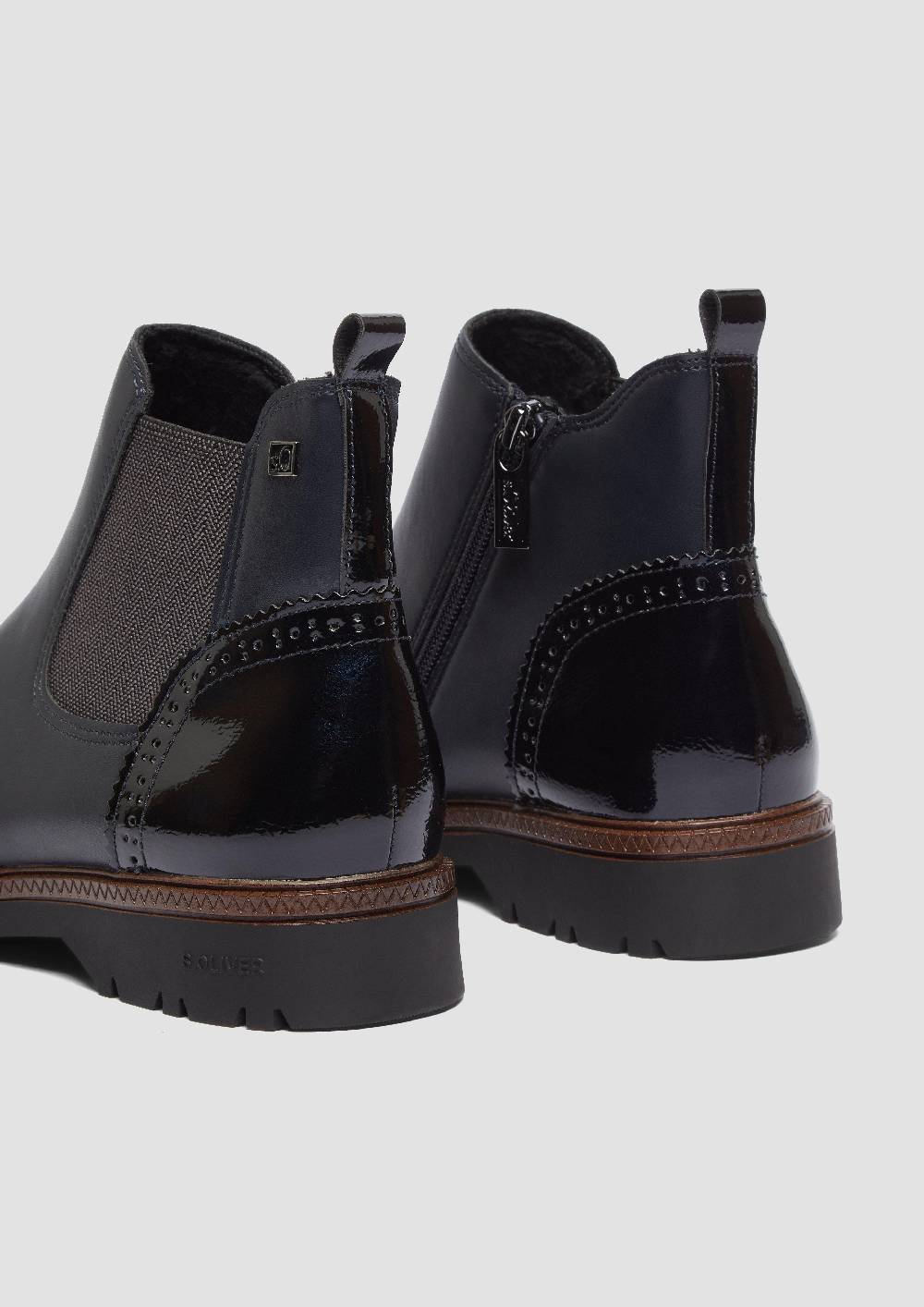 s.Oliver Chelsea Boots in Leder-Optik Vierteljährliche Förderung