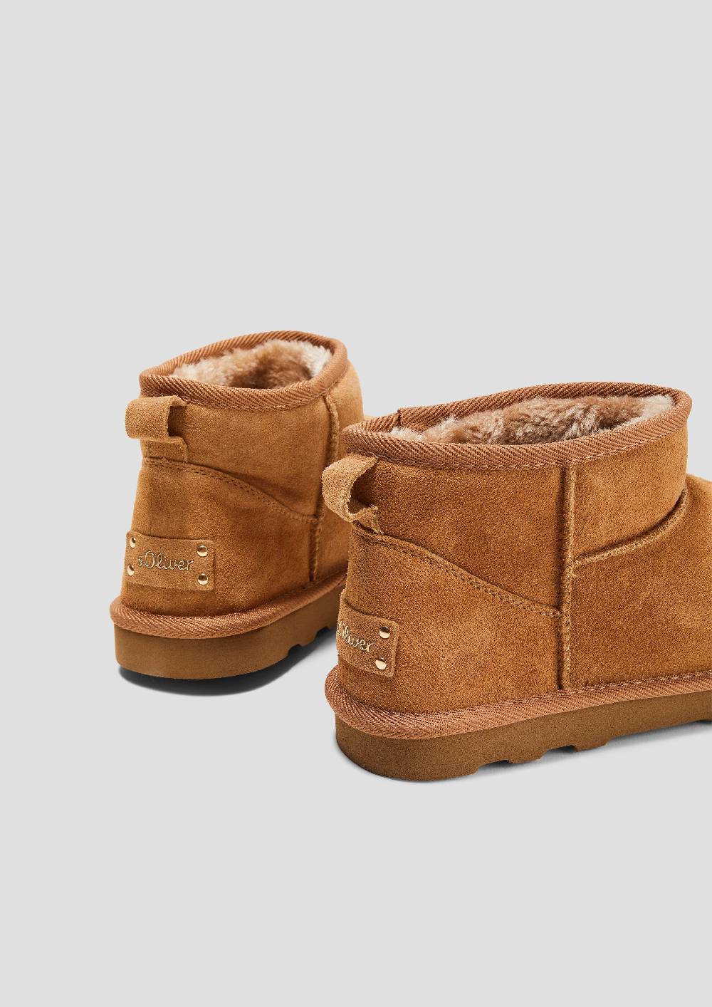 s.Oliver Flache Stiefel aus Leder Riesige Rabatte