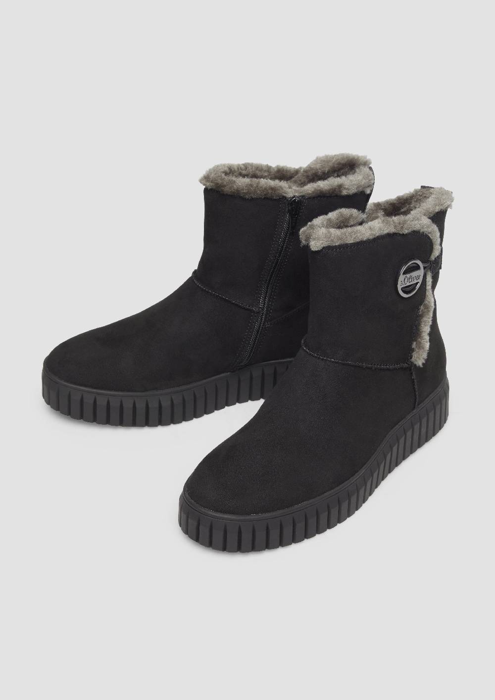 s.Oliver Gefütterte Boots mit Plateausohle 50% Rabatt mit kostenlosem Versand