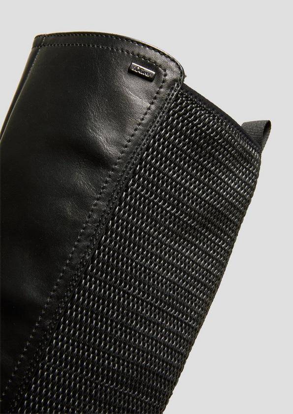 s.Oliver Stiefel in Glattleder-Optik Clearance-Verkauf