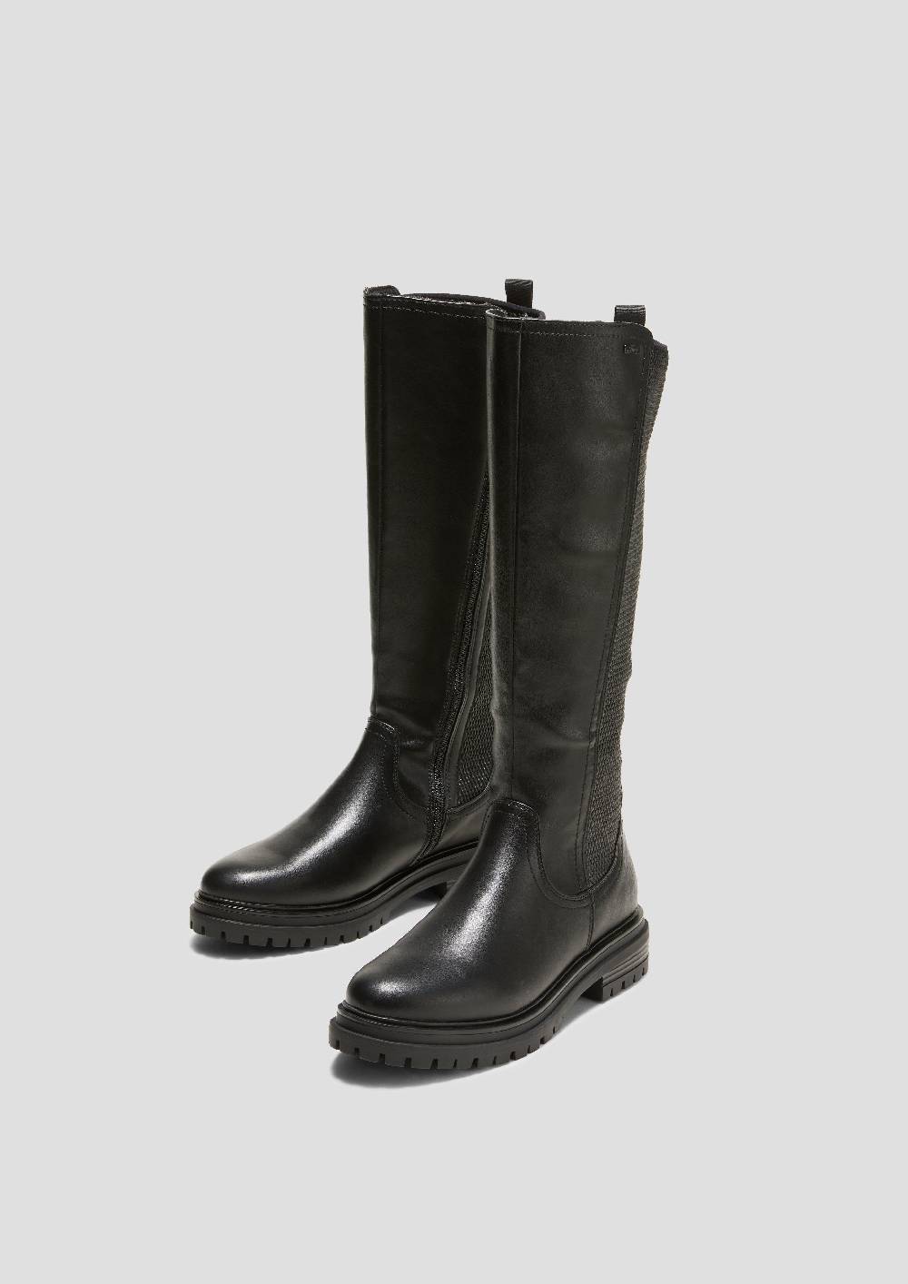 s.Oliver Stiefel in Glattleder-Optik Clearance-Verkauf