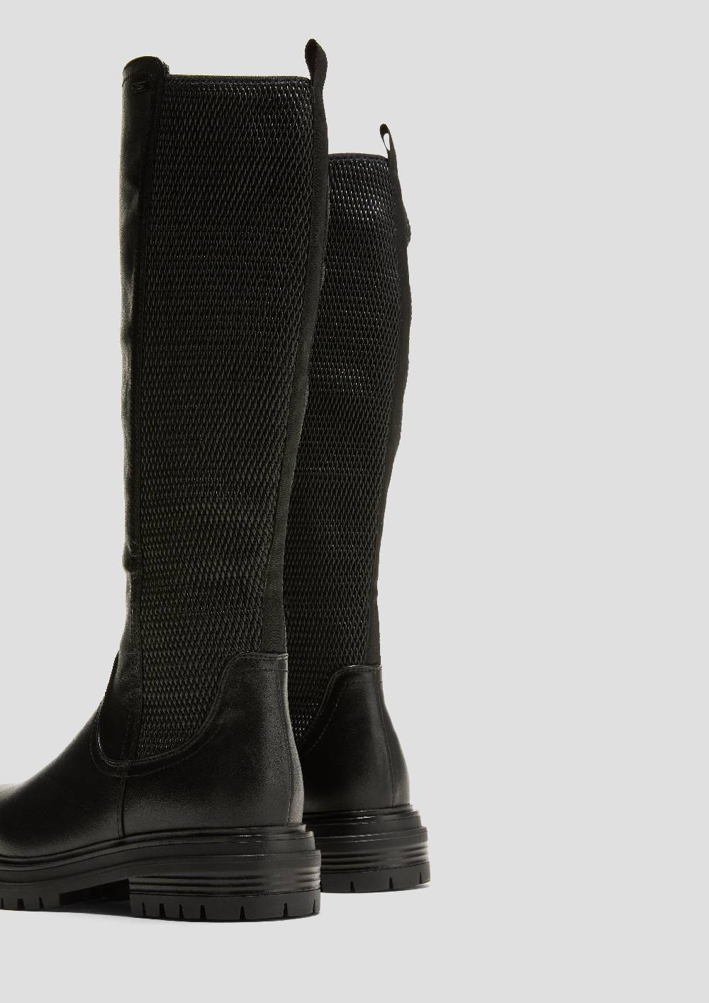 s.Oliver Stiefel in Glattleder-Optik Clearance-Verkauf