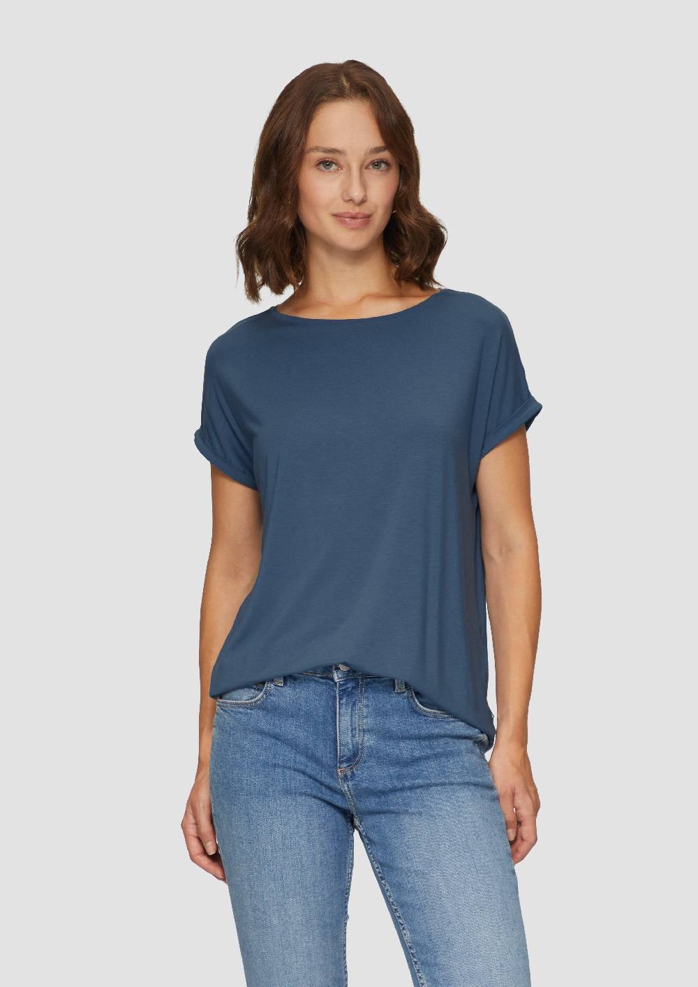 s.Oliver Loose-Fit-Shirt im Lyocellmix Verkauf