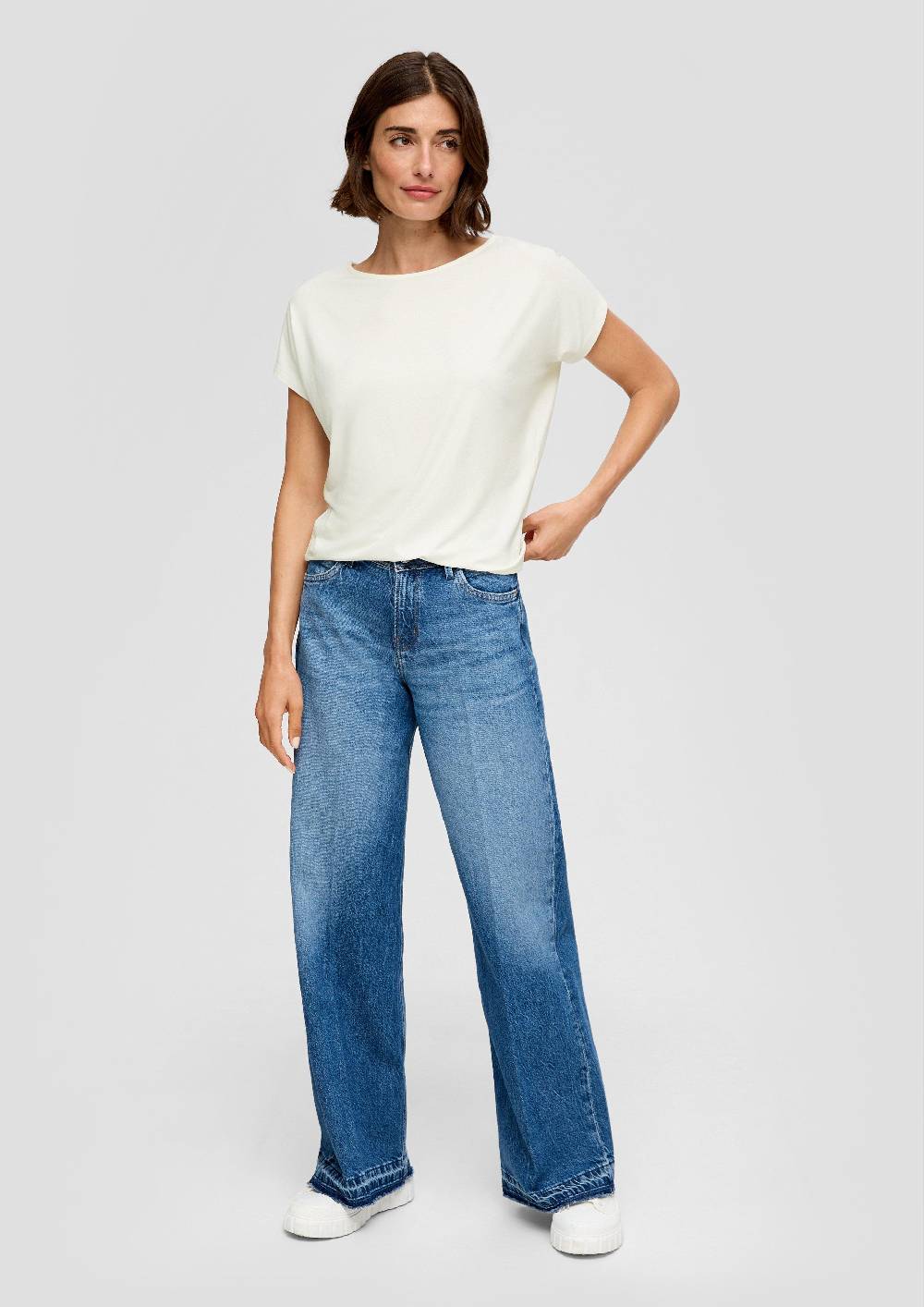 s.Oliver T-Shirt aus Viskosestretch im Relaxed Fit Hotsell