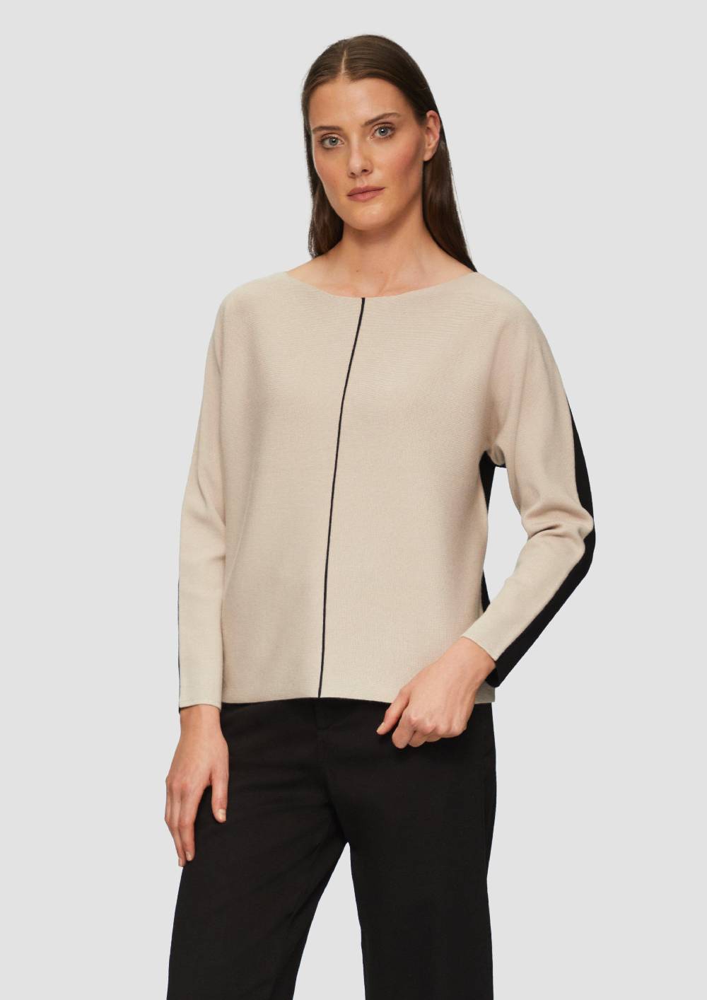 s.Oliver Modischer Strickpullover mit Fledermausärmel Fabrikpreis