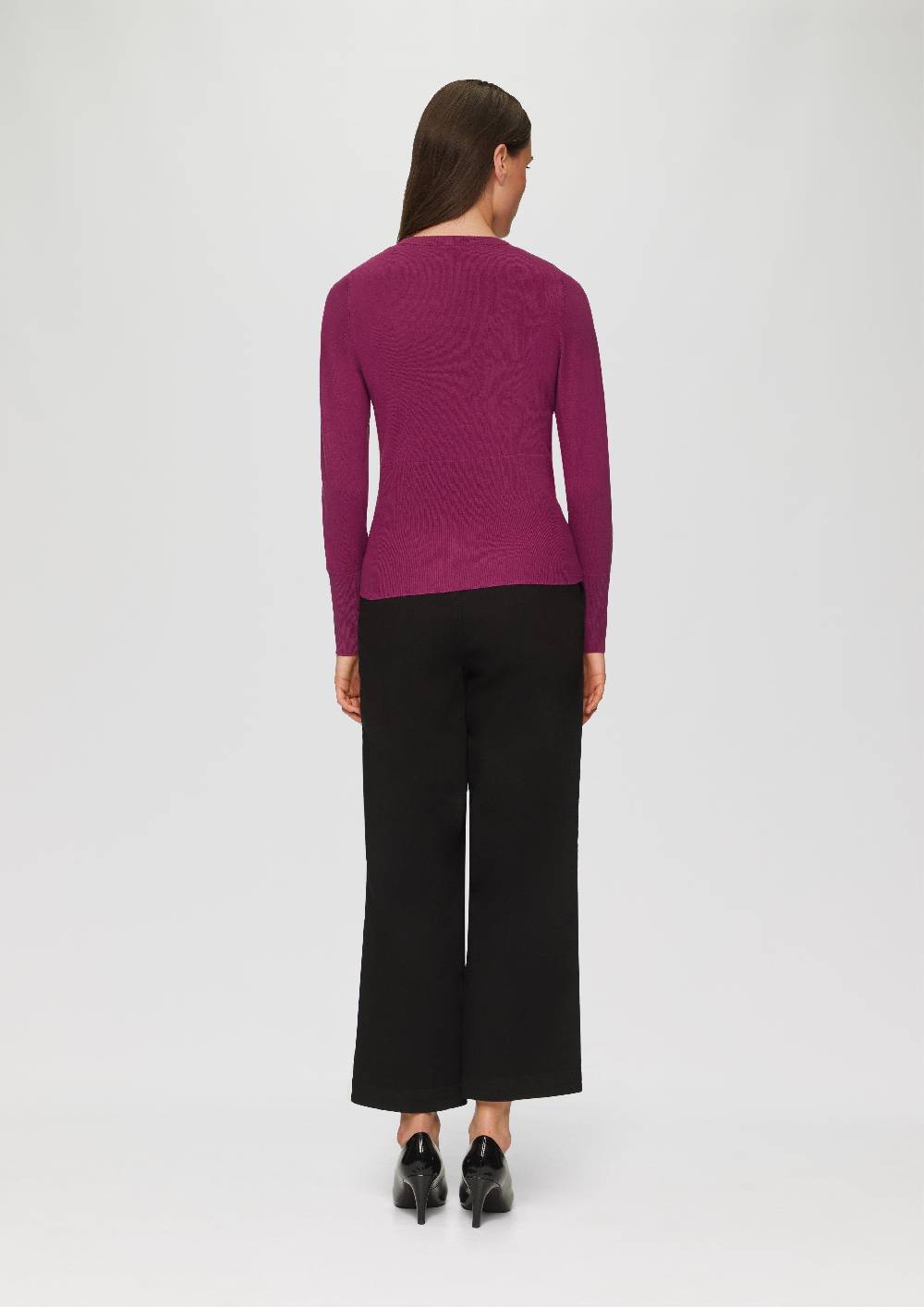 s.Oliver Feinstrickpullover in Wickel-Optik Sonderangebot