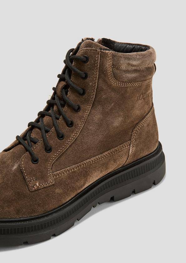 s.Oliver Gefütterte Boots aus Leder Muttertagsangebot