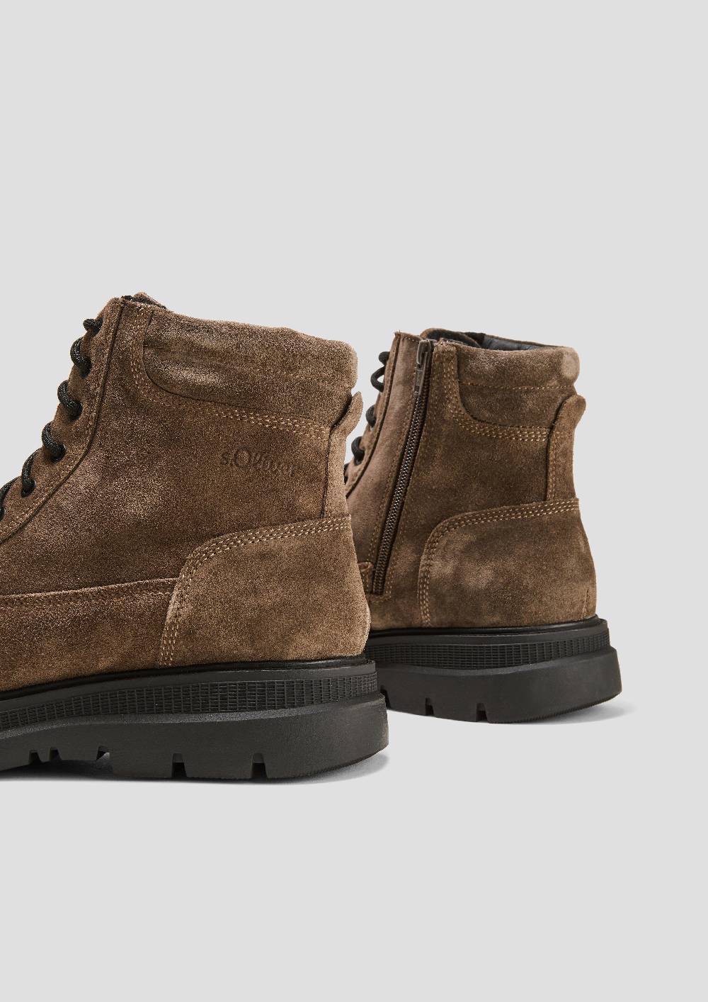 s.Oliver Gefütterte Boots aus Leder Muttertagsangebot