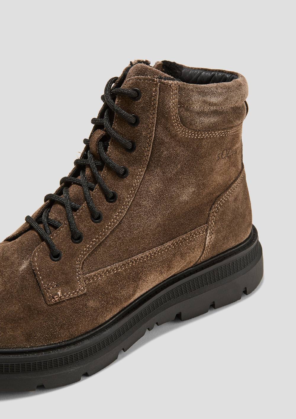 s.Oliver Gefütterte Boots aus Leder Muttertagsangebot